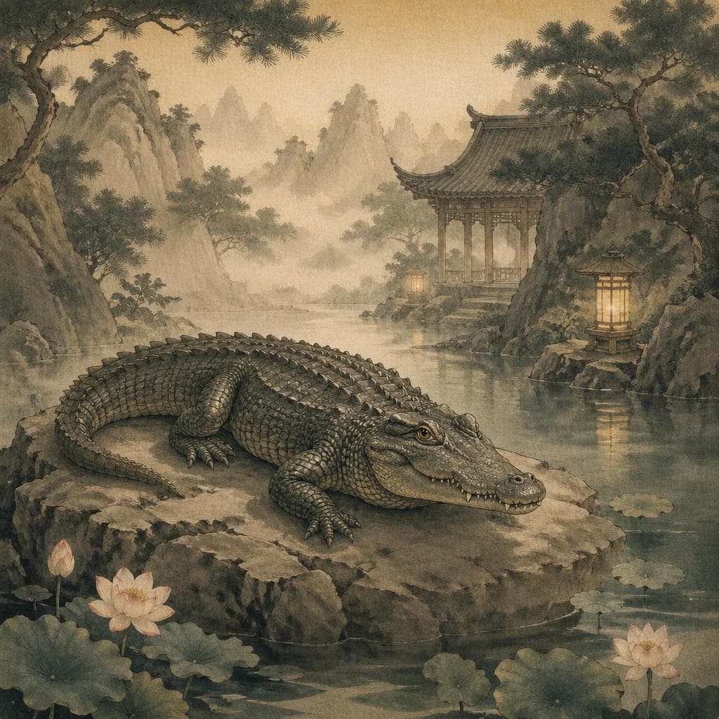 악어꿈 이미지