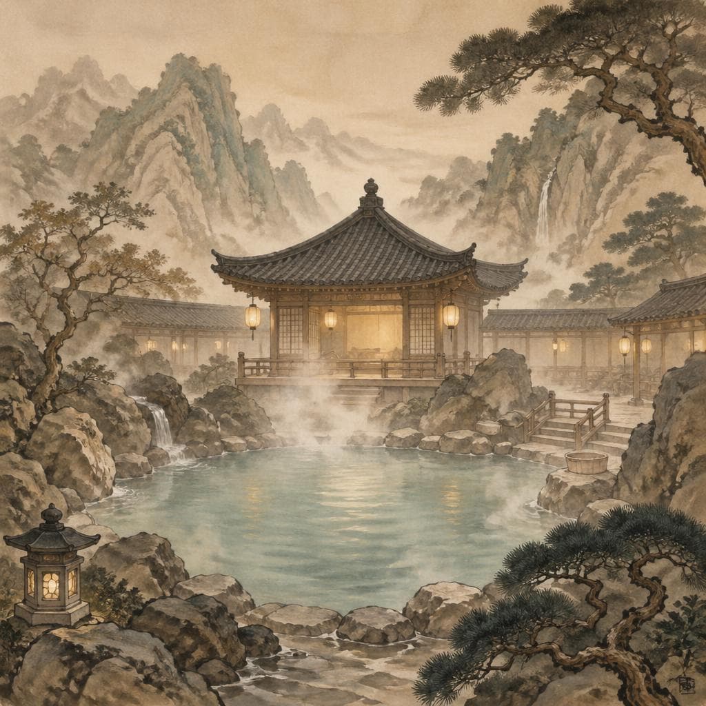 온천꿈 이미지