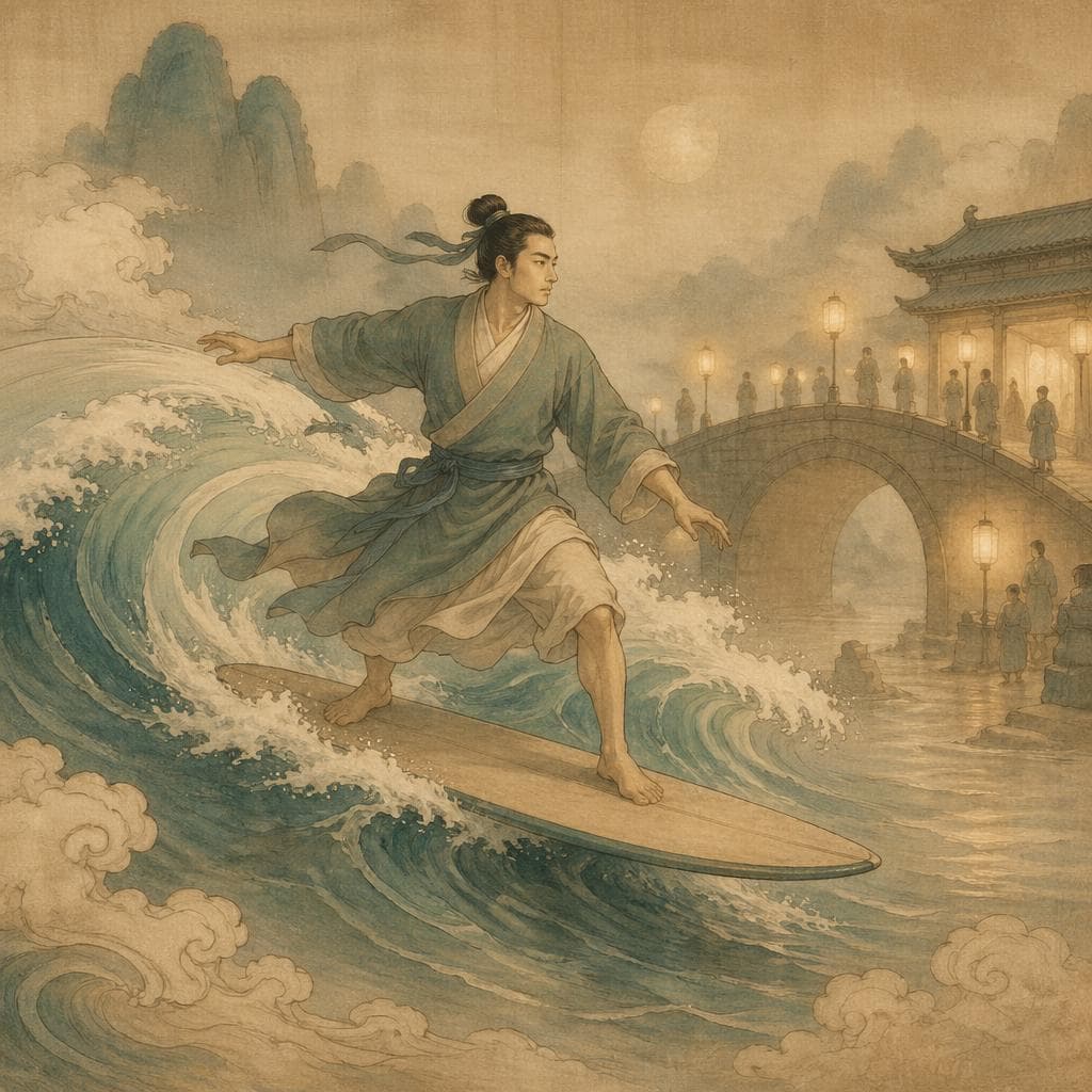 서핑꿈 이미지